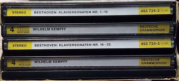 Ludwig van Beethoven - Wilhelm Kempff : Die Klaviersonaten = The Piano Sonatas =  Les Sonates Pour Piano (Box, Comp, Sli + 8xCD, Comp, RE, RM)