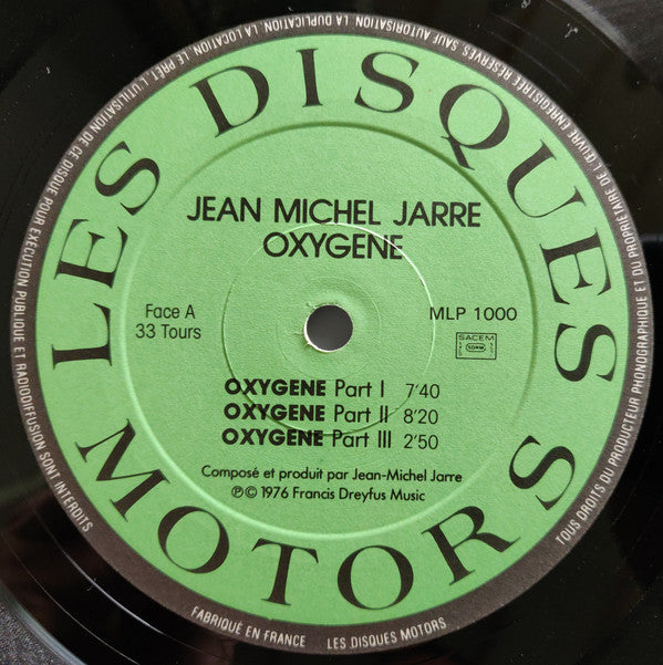 Jean-Michel Jarre : Oxygène (LP, Album, RE)