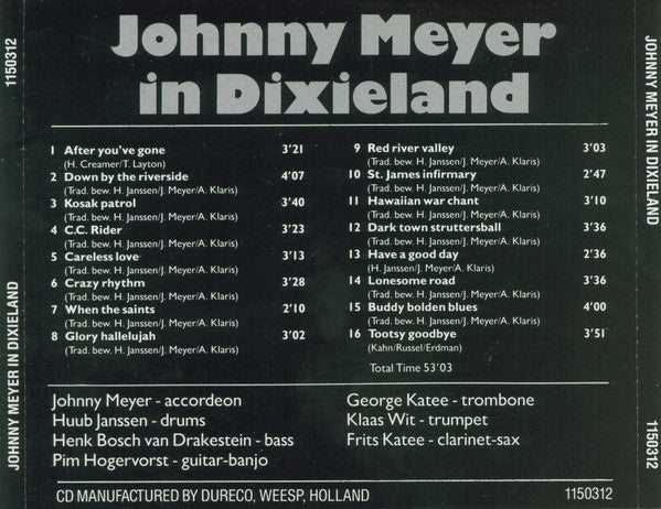 Johnny Meijer : In Dixieland (CD, Comp)