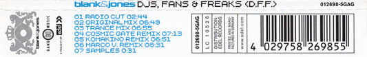 Blank & Jones : DJs, Fans & Freaks (D.F.F.) (CD, Maxi)