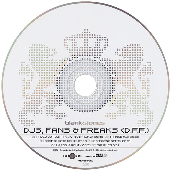 Blank & Jones : DJs, Fans & Freaks (D.F.F.) (CD, Maxi)