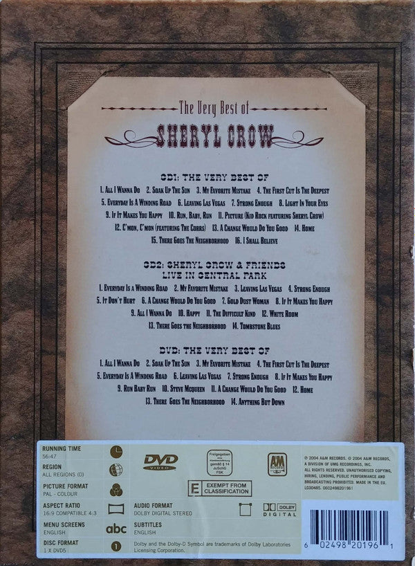 Sheryl Crow : The Very Best Of Sheryl Crow (Sound + Vision Deluxe) (CD, Comp + CD, Album + DVD-V, Comp, PAL)