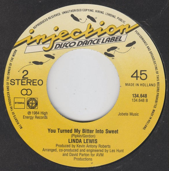 Linda Lewis : Class/Style / You Turned My Bitter Into Sweet (7", Single)
