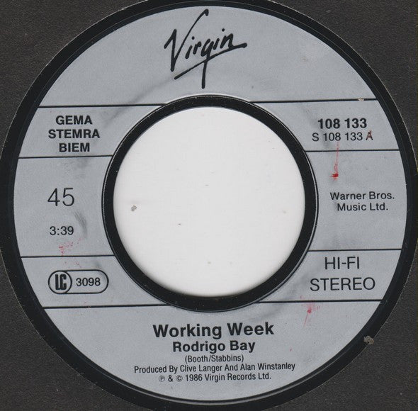 Working Week : Rodrigo Bay (7", Single)