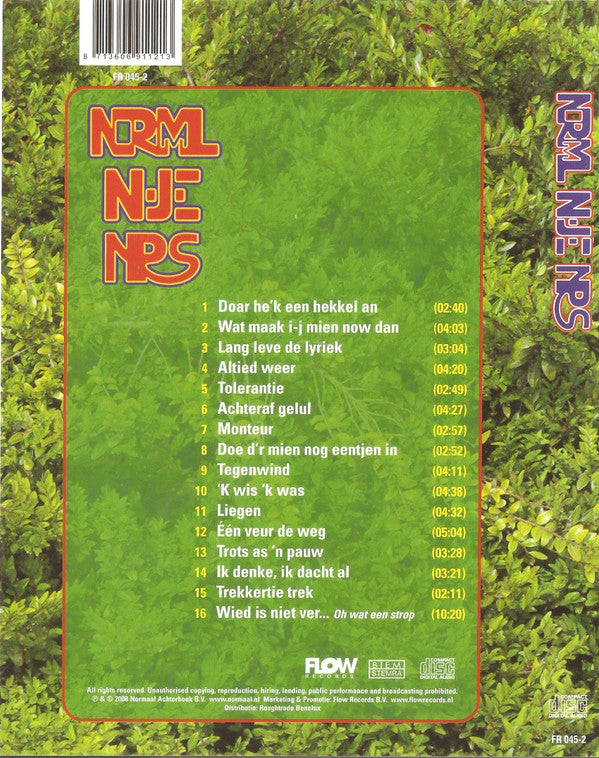 Normaal : Ni-je Nrs (CD, Album, Lon)