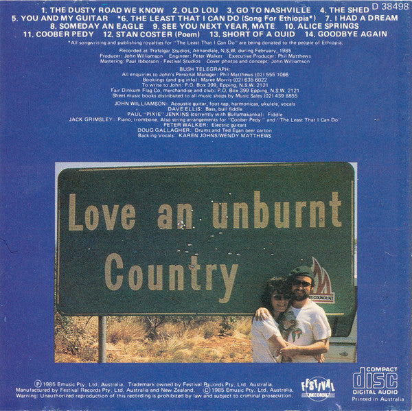 John Williamson : Road Thru The Heart (CD, Album, RE)