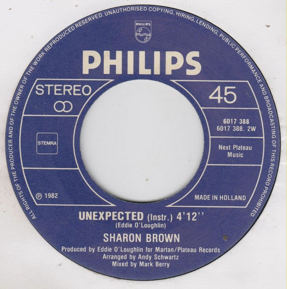 Sharon Brown : Love Don't Hurt People (7", Single)