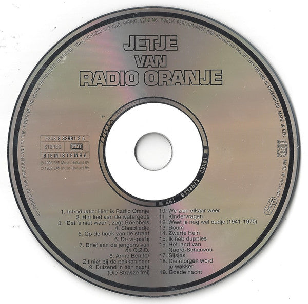 Jetty Paerl : Jetje Van Radio Oranje (CD, RE)