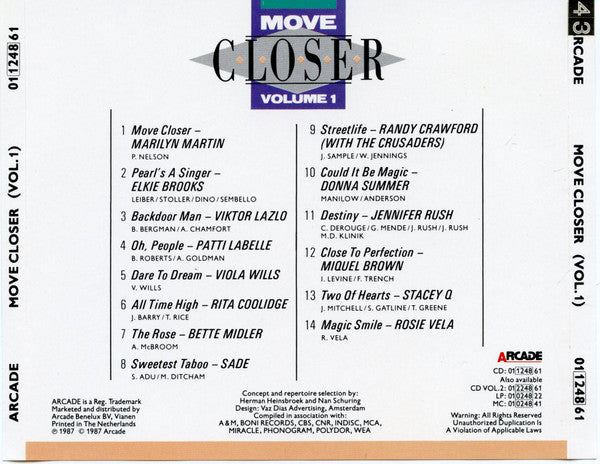 Various : Move Closer Volume 1 (CD, Comp)