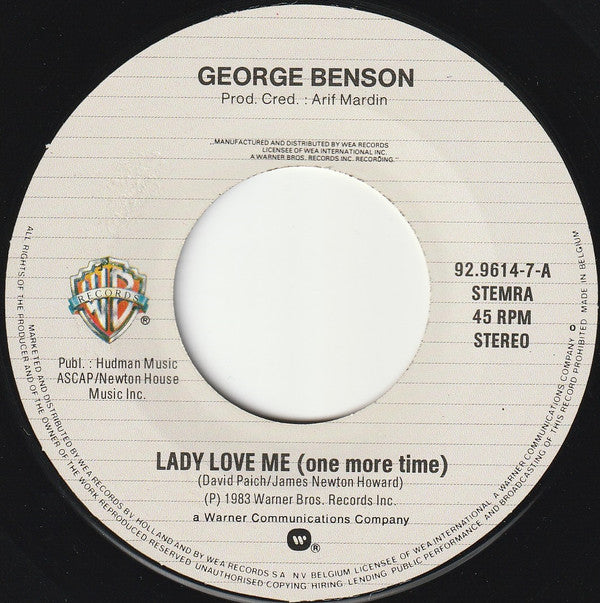 George Benson : Lady Love Me (7", Single)