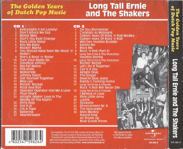 Long Tall Ernie And The Shakers : The Golden Years of Dutch Pop Music (A&B Sides And More) (2xCD, Comp)