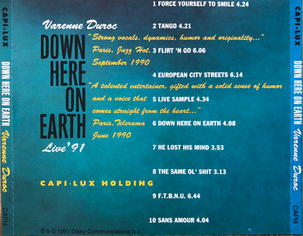 Varenne Duroc : Down Here On Earth (CD, Comp)