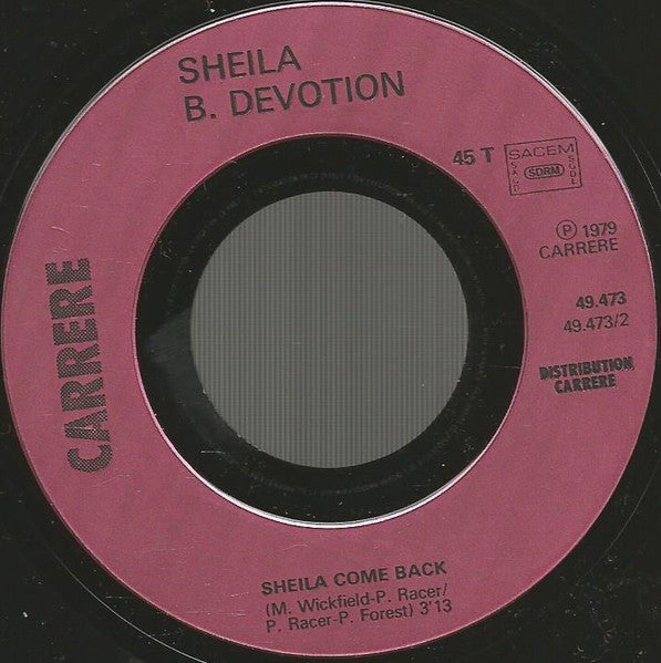 Sheila & B. Devotion : Seven Lonely Days (7", Single)