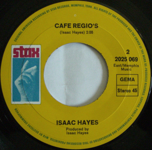 Isaac Hayes : Theme From "Shaft" / Cafe Regio's (7", Single)