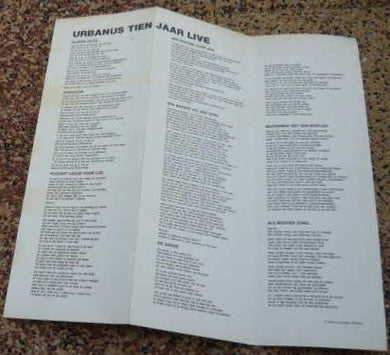 Urbanus : Tien Jaar Live (3xCass, Album)