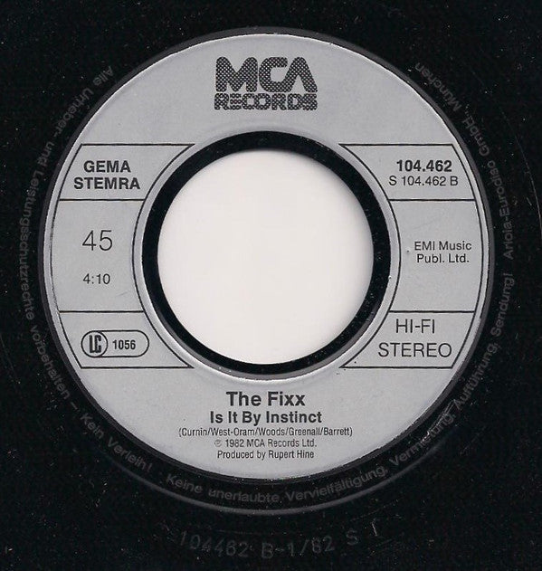 The Fixx : Red Skies (7", Single)