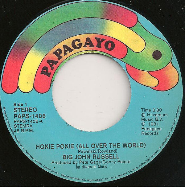 Big John Russell : Hokie Pokie (All Over The World) (7", Single)