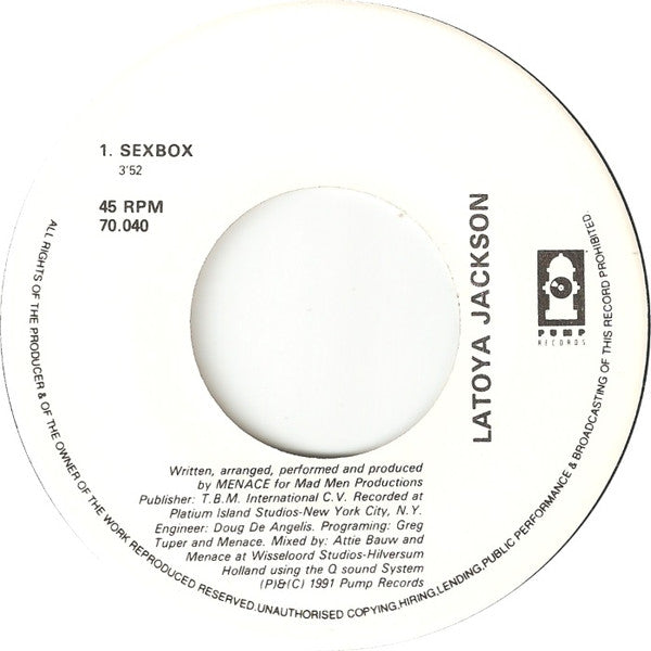 La Toya Jackson : Sexbox (7", Single)