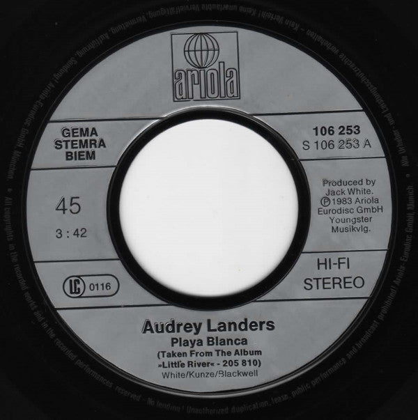 Audrey Landers : Playa Blanca (7", Single)