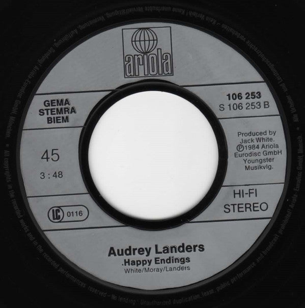 Audrey Landers : Playa Blanca (7", Single)