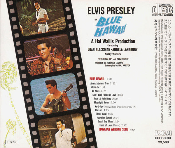 Elvis Presley : Blue Hawaii (CD, Album, RE)