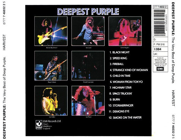 Deep Purple : Deepest Purple: The Very Best Of Deep Purple (CD, Comp, RE)