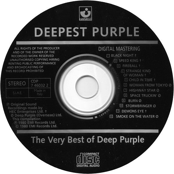 Deep Purple : Deepest Purple: The Very Best Of Deep Purple (CD, Comp, RE)