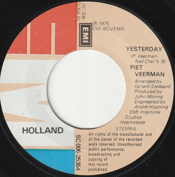 Piet Veerman : Living To Love You (7")
