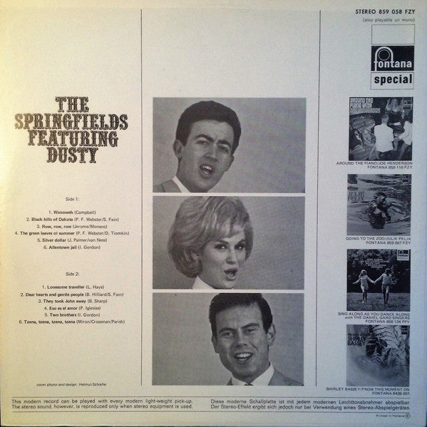 The Springfields : The Springfields Featuring Dusty  (LP, RE)