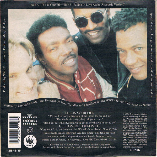 Londonbeat : This Is Your Life (7")
