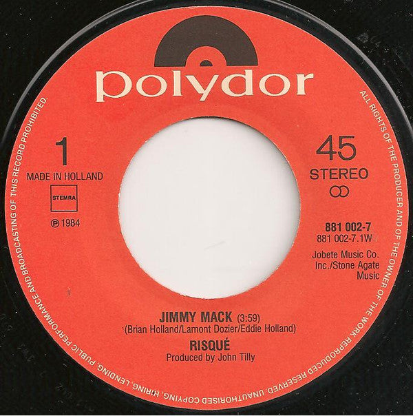 Risqué (2) : Jimmy Mack (7", Single)
