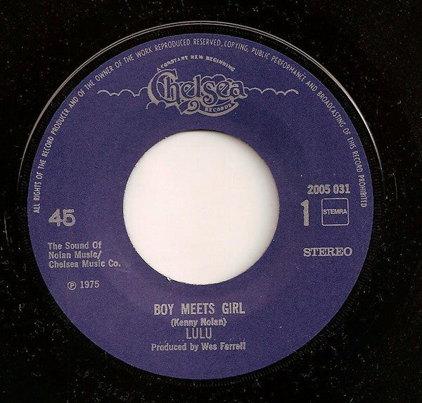 Lulu : Boy Meets Girl (7", Single)