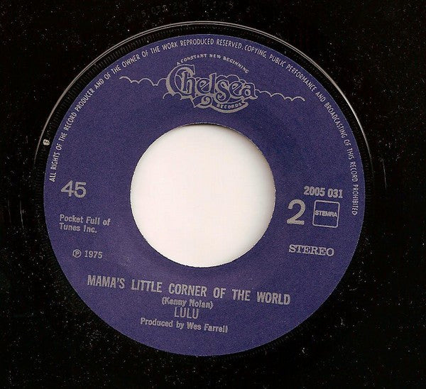 Lulu : Boy Meets Girl (7", Single)