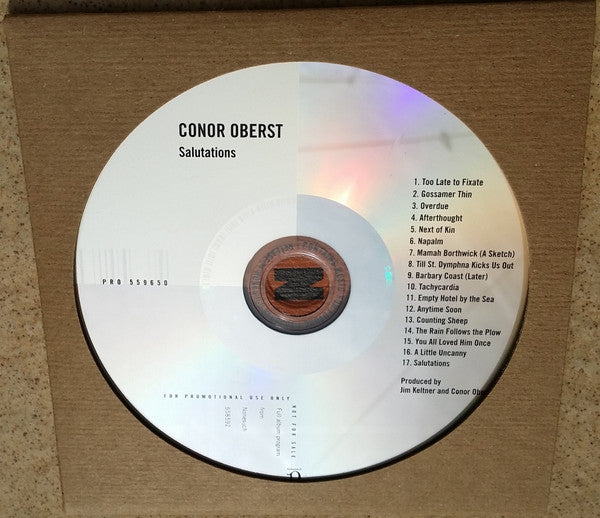 Conor Oberst : Salutations (CD, Album, Promo)