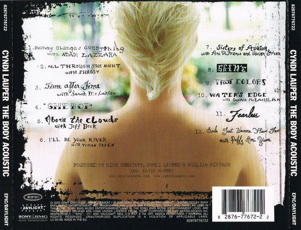 Cyndi Lauper : The Body Acoustic (CD, Album)