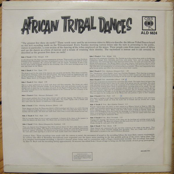 Various : African Tribal Dances (LP)