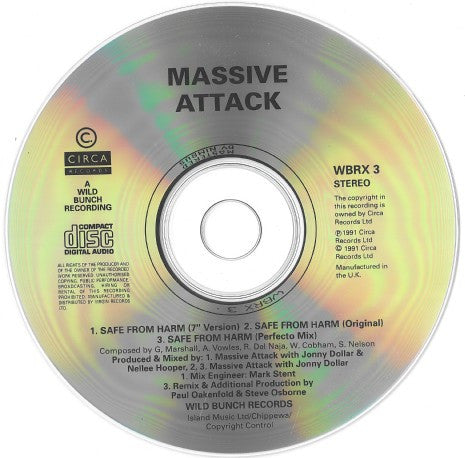 Massive Attack : Safe From Harm (CD, Single)