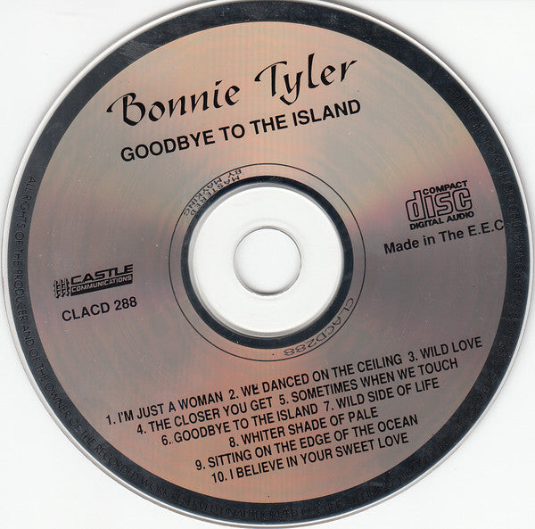 Bonnie Tyler : Goodbye To The Island (CD, Album, RP)