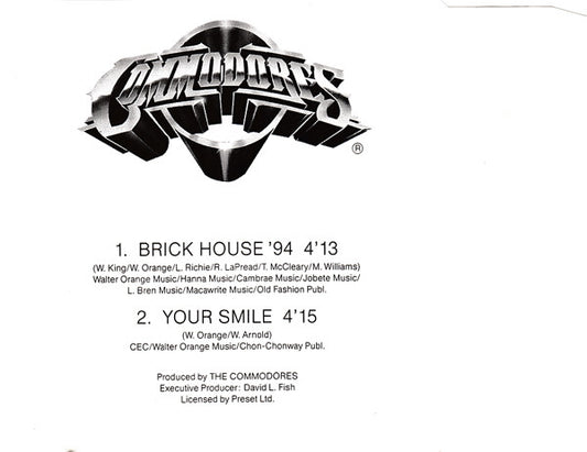 Commodores : Brick House '94 (CD, Maxi)