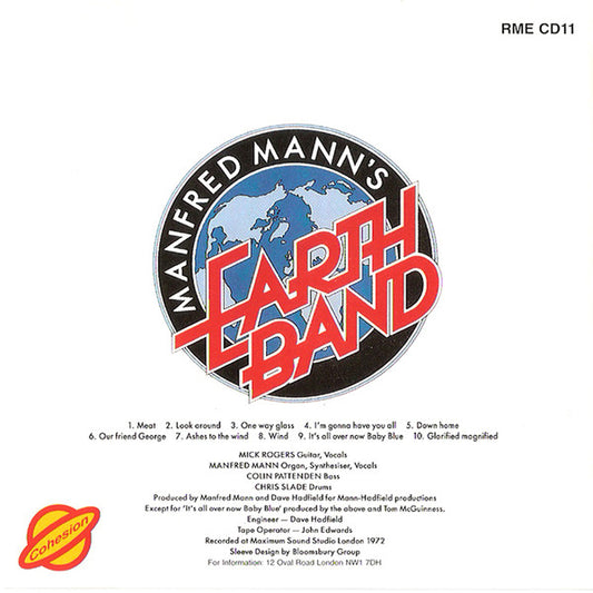 Manfred Mann's Earth Band : Glorified Magnified (CD, Album, RE)