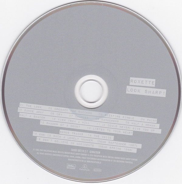 Roxette : Look Sharp! (CD, Album, RE, RP)