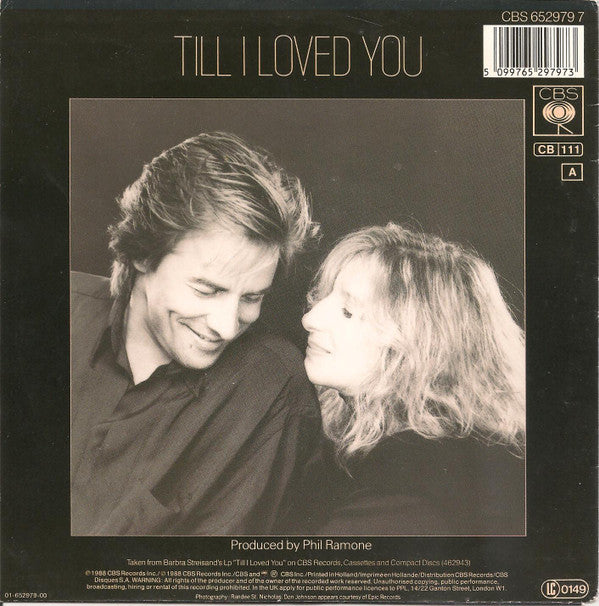 Barbra Streisand And Don Johnson : Till I Loved You (7", Single)