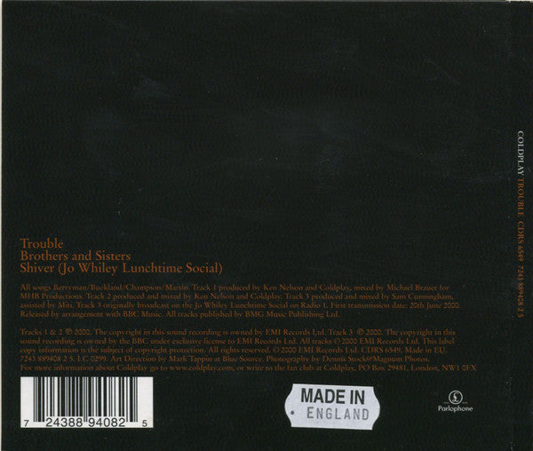 Coldplay : Trouble (CD, Single, Dig)