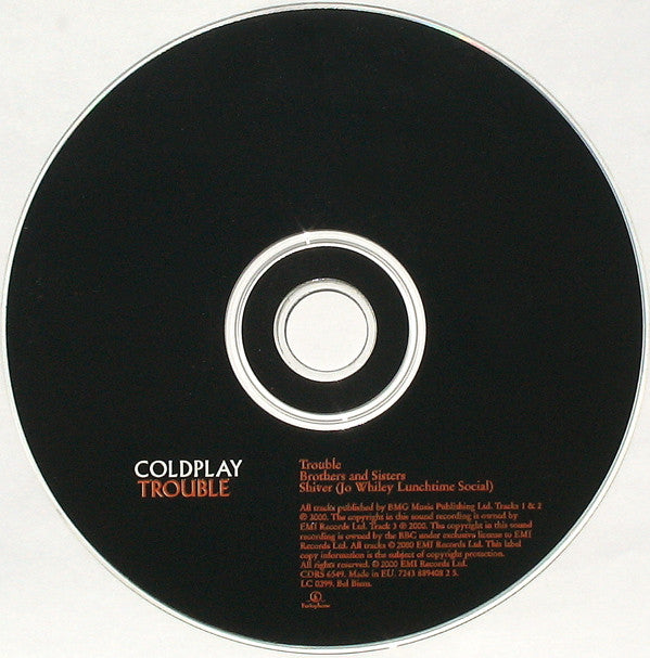 Coldplay : Trouble (CD, Single, Dig)