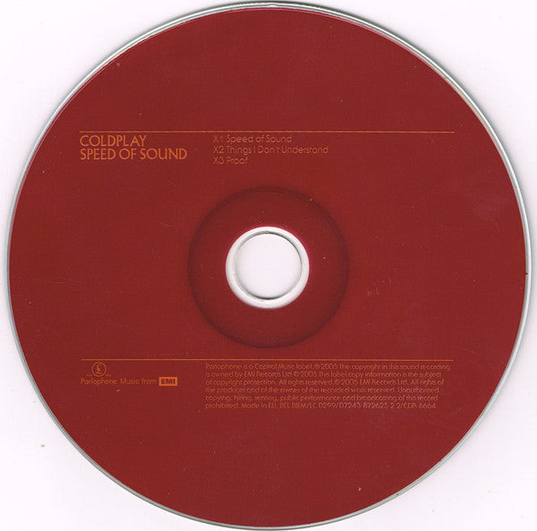 Coldplay : Speed Of Sound (CD, Single)