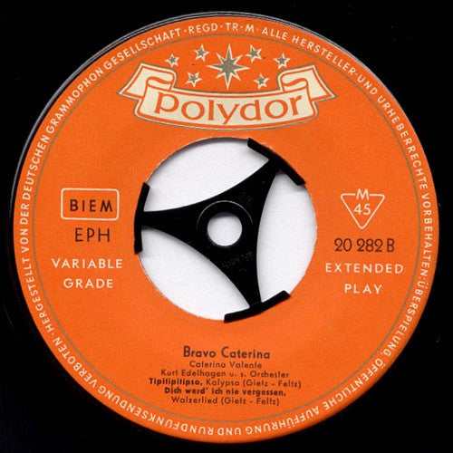 Caterina Valente • Silvio Francesco • Orchester Kurt Edelhagen : Bravo Caterina (7", EP, Mono, RP)