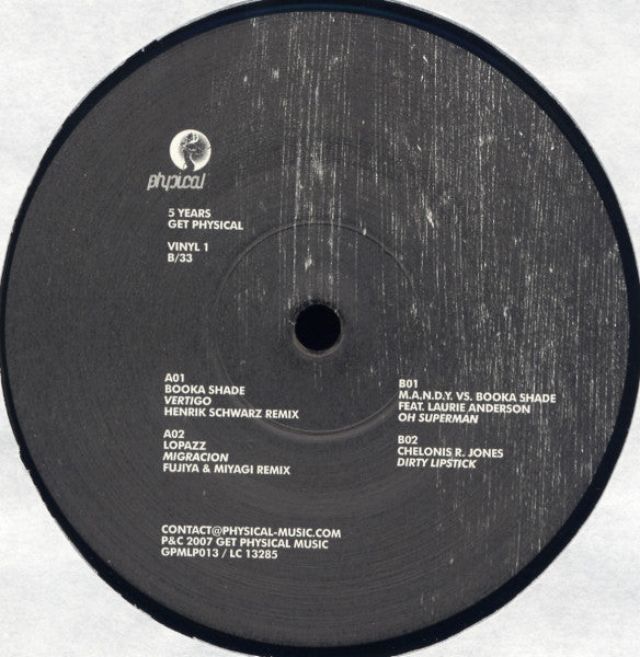 Various : 5 Years Get Physical (5x12" + Box, Comp, Ltd)