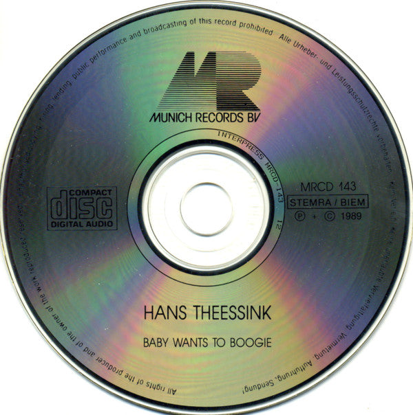 Hans Theessink : Baby Wants To Boogie (CD, Album)