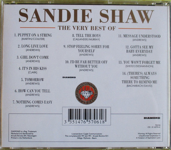 Sandie Shaw : The Very Best Of (CD, Comp)