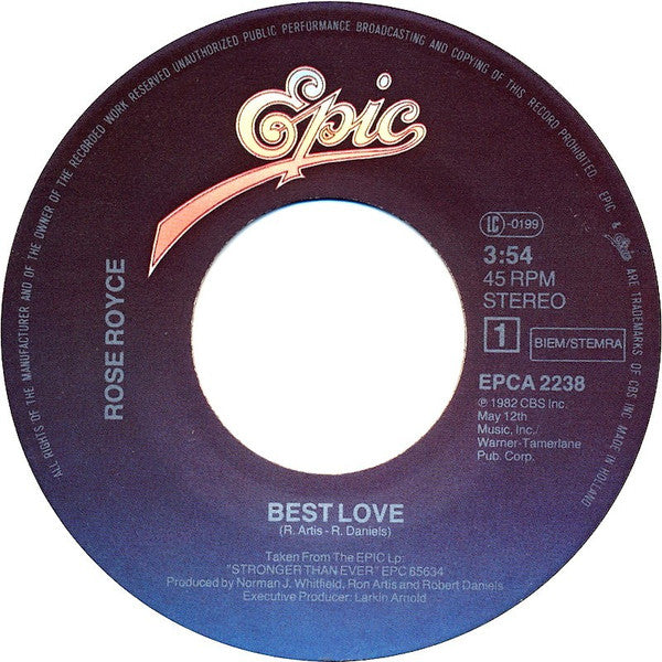 Rose Royce : Best Love (7")